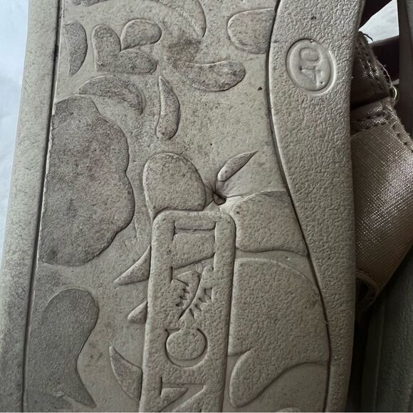 ONCAI Sandals Orthotic Arch Support Leather Lightweight Comfort Gold/Khaki Sz 9 - Picture 16 of 16